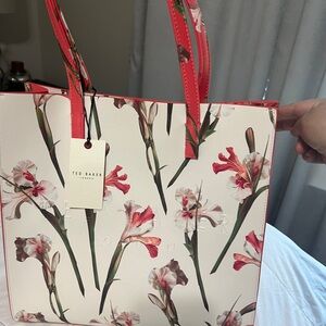 Ted Baker London Floral Tote - Pink and Cream